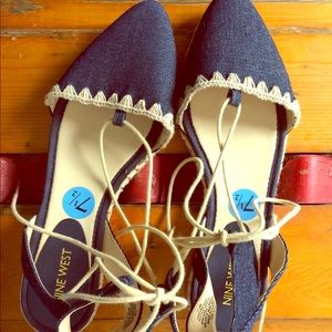 New Nine West Pointed Toe Flats 7.5